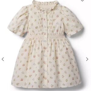 Janie and Jack Flower Pintuck Dress